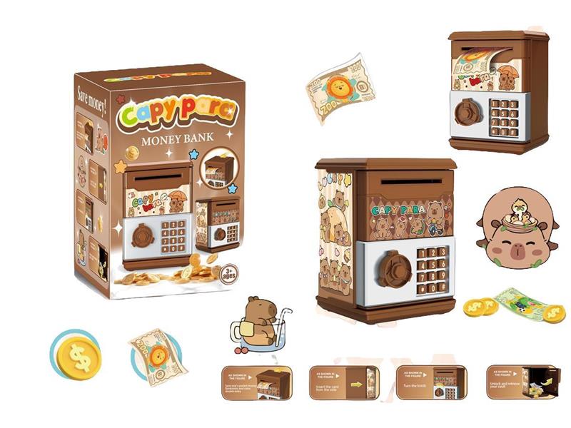 卡皮巴拉四方存钱罐